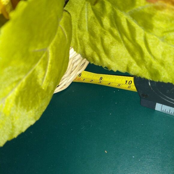 Hand Crafted Floral Table Centerpiece Fall Chrysanthemum Basket - Picture 6 of 10